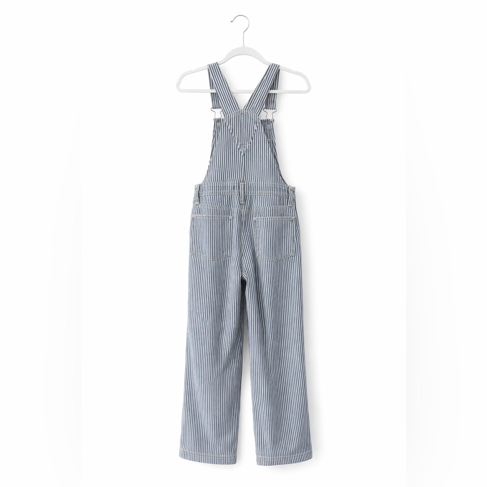 Abercrombie & Fitch Blue and White Striped Overalls, Size XS - Picture 2 of 7